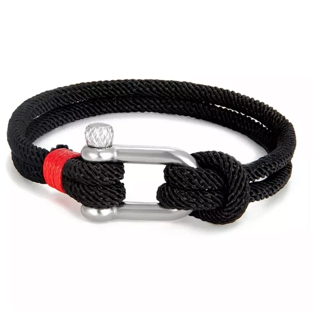 NEW Stainless Steel U Shape Survival Bracelet